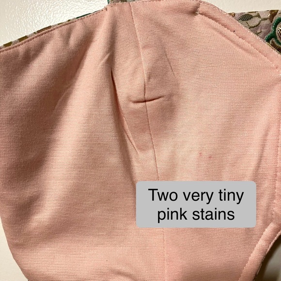 Embroidered Metallic Floral Crop Top Bralette - Pink, Gold, Blue, Green Pattern - Picture 11 of 14